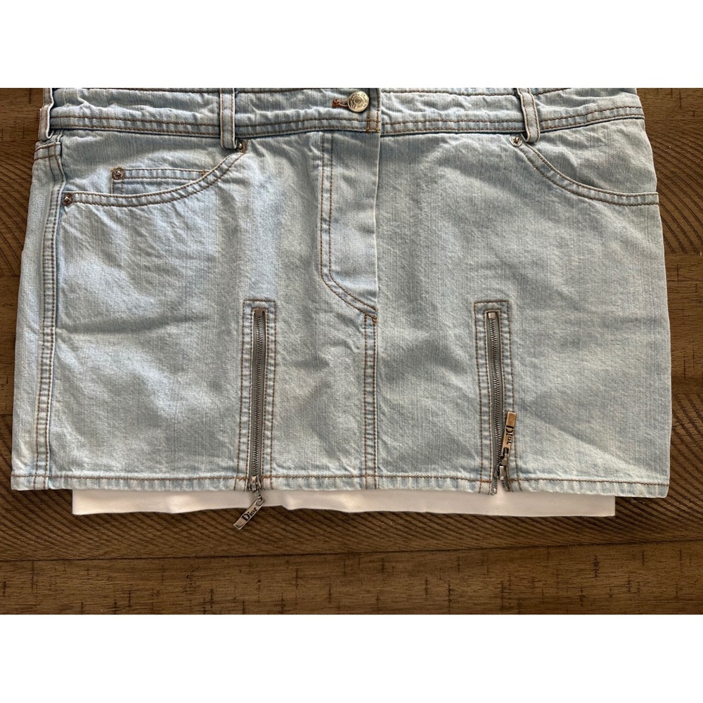 Archival‎ Christian Dior Boutique Y2K Zipper Denim Skirt (Galliano Era)